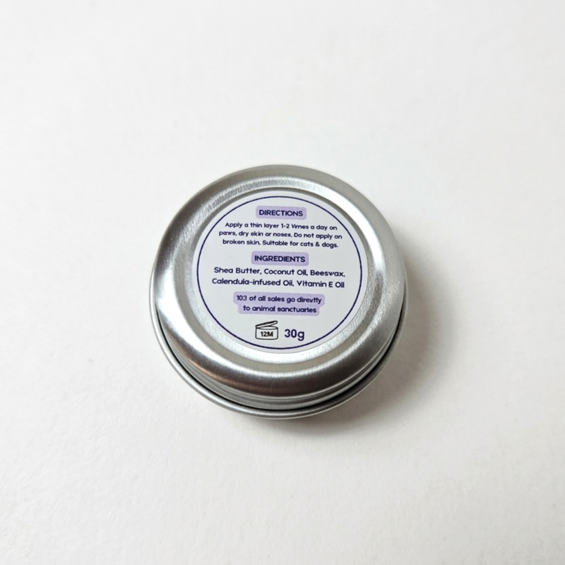 Cat Paw Balm for Dry Skin & Paws 30g
