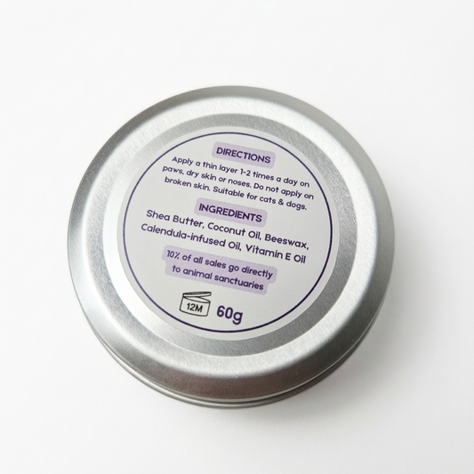 Cat Paw Balm for Dry Skin & Paws 60g