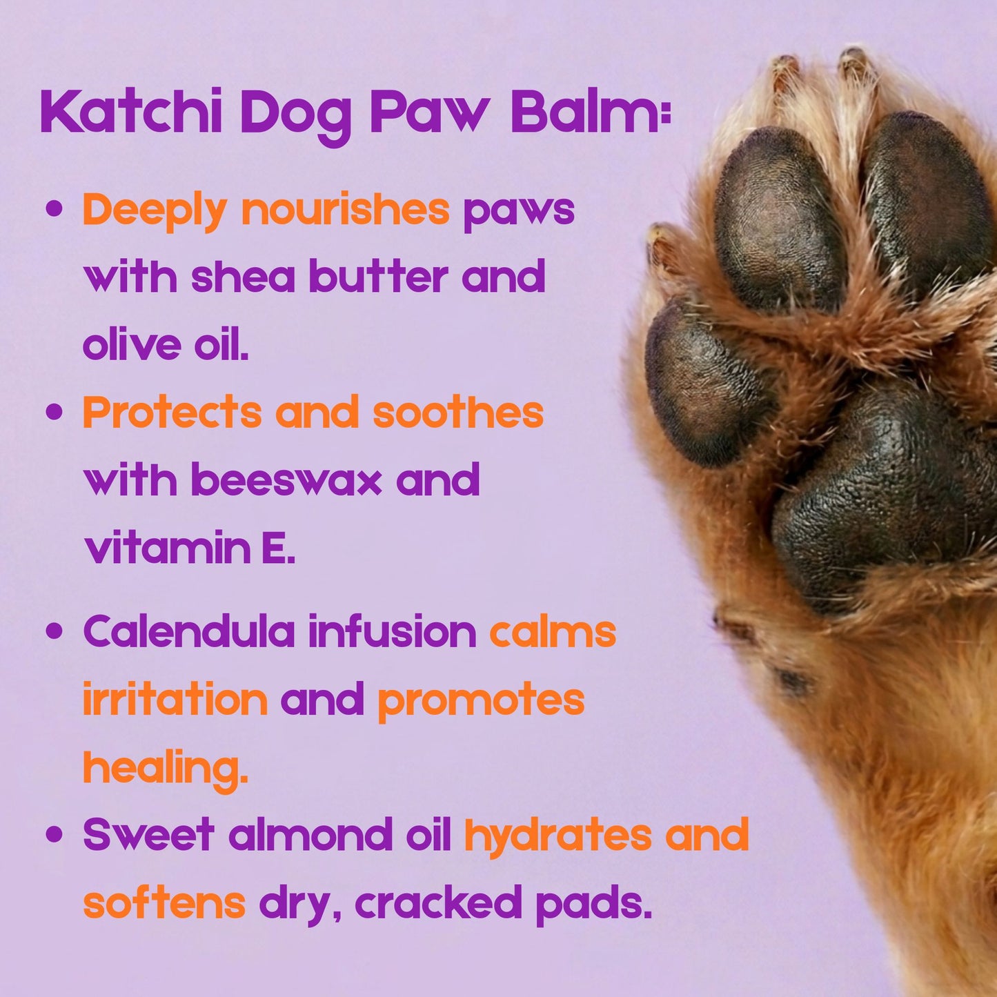 Dog Paw Balm for Dry Skin & Paws 60g